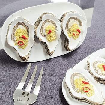 오이스터모형자석 앙증맞은 해산물인테리어 굴요리미니어처 마그넷수집 자석수집취미활동
