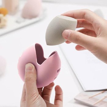 퍼프통 실리콘 퍼프케이스 보관함 거치대 핑거 똥퍼프