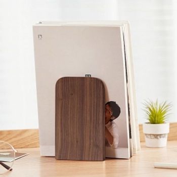 원목북엔드(13x8cm)L자형책고정책거치대호두나무 북엔드