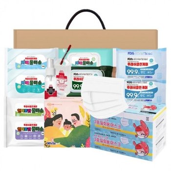어린이 VIP선물세트 고급 종합선물 명절날 프리미엄 소형마스크 어린이마스크 비말마스크 덴탈마