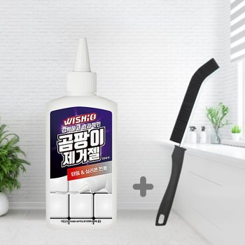 WG  실리콘 베란다 화장실 창틀 결로 청소세제 곰팡이 제거젤 200ml + 틈새솔 세트