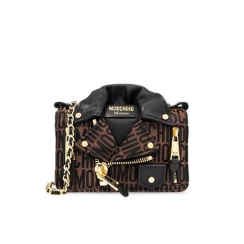 Moschino 로고 프린트 체인 바이커 크로스바디 백 2326MA74218268 2103 TP94397