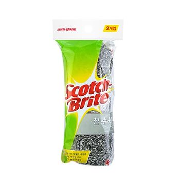 세척 설거지 철 수세미 주방 청소 76125 3개입 45g