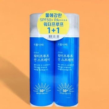1+1 식물나라 산소수 워터프루프 선 스프레이 100ml(SPF50+) x2SET (AD)