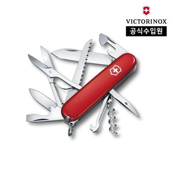 빅토리녹스 헌츠맨 91mm 스위스 아미 나이프 무게 97g 15가지 기능 맥가이버 캠핑 멀티툴 1.3713