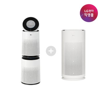 [금액별 추가적립금][LG전자 직영] 세트상품 AS235DWSA+AS105GWJC (공기청정기+공기청정기)