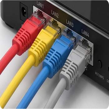 CAT.5E UTP 랜케이블 10m 레드 케이블허브 랜선케이블 인터넷연결선 UTP