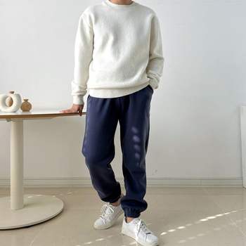 남성 BK110522 겨울 기안감 스카치 조거팬츠 밴딩 조거바지