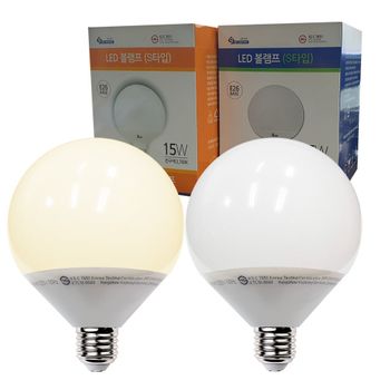건식GLED15W 컨버터내장 S타입 볼램프 컨버터 벌브 전구 다마 LED