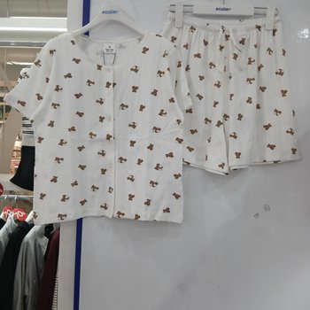 [모다부평]슬립 베어 라운드넥 파자마 세트/26OP752IV_BP_BP