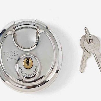 원형 자물쇠 90mm 사물함열쇠 책상 열쇠 자전거 문