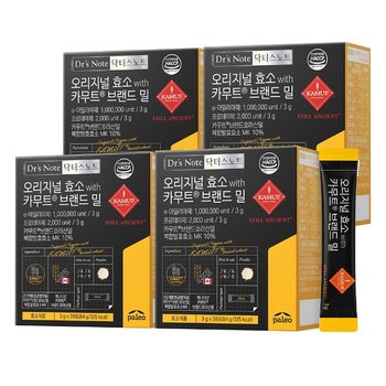 팔레오 닥터스노트 오리지널 카무트 효소 (3g x 28포) x 4개
