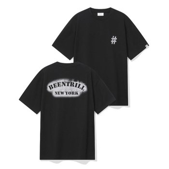 빈트릴반팔티 VQA BA252TS056BK BNY 스텐실 페인팅 티셔츠 (블랙)