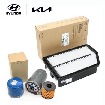 싼타페TM(신형 페리) 디젤용 순정 엔진오일필터+에어크리너 세트