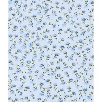 퀼트스타 수입원단 코튼 쁘띠가든 트리플렛릴리_스카이 (76104)