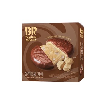배스킨라빈스 쫀떡궁합 파이 264g x 6개