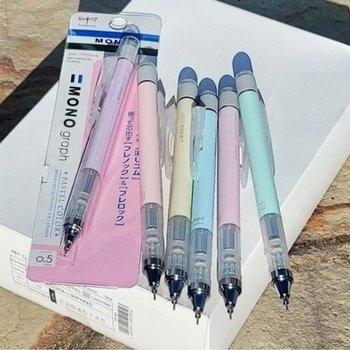 톰보 05mm 모노그래프 흔들이 샤프펜슬-Pastel 10개