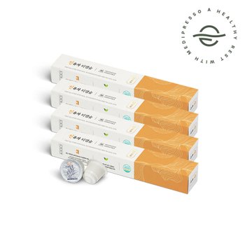 메디프레소 진유자차 네스프레소호환 한차 티캡슐 10개입 X 4개