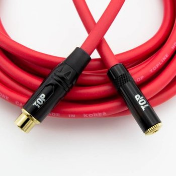 탑라인에이치디 HDTOP 3.5mm 스테레오 to RCA FF 레드 케이블 (7m, HT-TP2012)