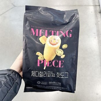 하림 멜팅피스 체다 할라피뇨 핫도그 360g 402487