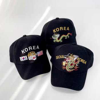 남녀 공용 데일리 모자 드래곤 타이거 볼캡