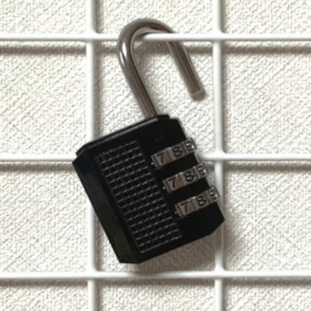 중형 MUZO0666 회사 3자리번호키자물쇠 3자리 다이얼 번호키 자물쇠 블랙