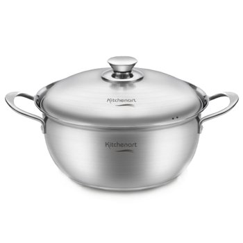 키친아트 베니 인덕션 스텐 냄비 곰솥 국통 찌개냄비 26cm