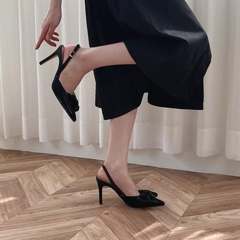 고품질 키높이 구두 정장구두 펌프스힐 하이힐 슬링백 샌들 (WFK0IDH)