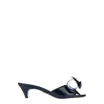 프라다 로우힐 슬립온 샌들 1XX686A045055 F0002 TP944328774