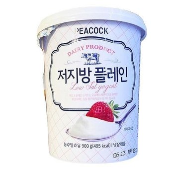 [피코크] 저지방 플레인 요거트 900g a40522ice