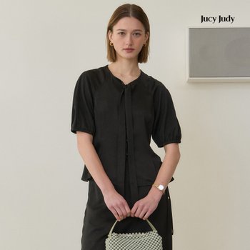 새틴크리즈타이블라우스 JZBL321B