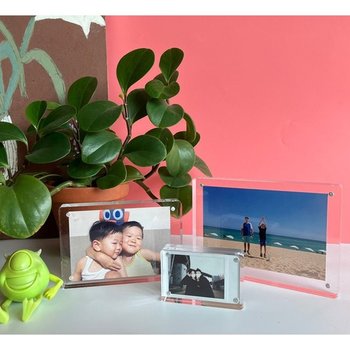 납골당액자 투명 자석 탁상 아크릴액자 포토카드 납골당액자 투명 탁상 아크릴액자 4x6 5x7