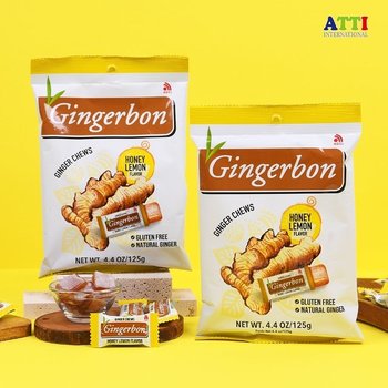 진저본 생강 소프트캔디 츄이 젤리 허니레몬 125g