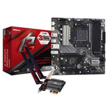ASRock B550M Phantom Gaming 4 + WiFi7 랜카드 패키지 디앤디컴