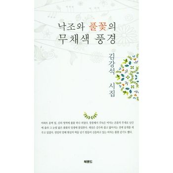 낙조와 풀꽃의 무채색 풍경