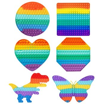 [무료배송] KC인증 30 40 45cm 초특대형 대왕 팝잇 레인보우 버블 푸시팝 푸쉬팝