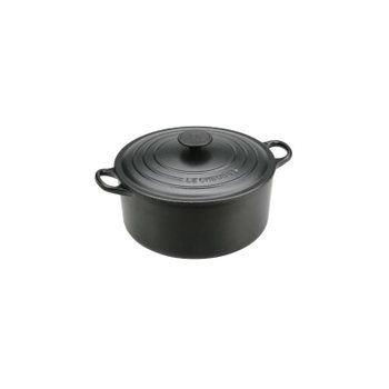 [해외] 르크루제(Le Creuset) 주물 에나멜 냄비 코코트 론드 30cm 매트 블랙 정품