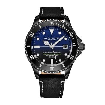 [해외] Stuhrling Original 스투어링 오리지널 아쿠아다이버 오토매틱 블루 다이얼 남성용 시계 7450026
