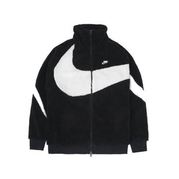 공용 나이키 빅 스우시 풀 집 자켓 블랙 세일 BQ6546-011