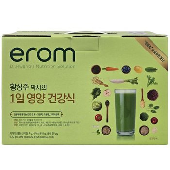 이롬 황성주박사 1일 영양건강식 630g(30g x 21포) 쉐이크통포함 생식 고단백 하루 야채주스 무료배송  gx