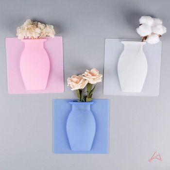 CH 붙이는 실리콘 화병