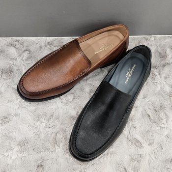 심플 라인 로퍼 Y2HF50GD01 CAMEL BLACK 3DC_JJ