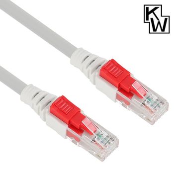 KW QU25DP07 KW603A CAT.6A STP 기가비트 보안 랜 케이블 3m