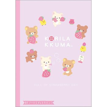 [해외] 선엑스 리락쿠마 B5 노트 도트 라인 NY39701 사이즈 약 H25.2×W17.