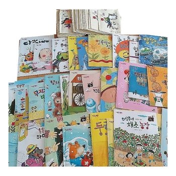 사탕수수 키즈 빅북 수학동화 세트 본책30권 워크북30권 자석교구 KBS방영 개념수학