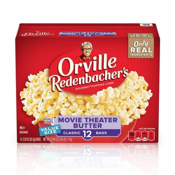 [해외] 미국직구 Orville Redenbacher`s 오빌렌덴바커 무비씨어터 버터 팝콘 클래식 93g 12입