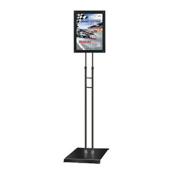 삼화 502EUY59 볼트고정식 포스터스탠드 SBP 01QBK A4 흑색 웰컴보드 메뉴판 안내판