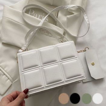 초콜렛 ZUV697I6 스퀘어 인조레더 크로스백 토트백 여성 가방