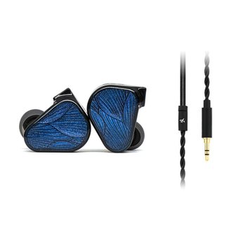 [해외] TRUTHEAR x Crinacle Zero:BLUE2 듀얼 다이나믹 드라이버 인이어 헤드폰 (3.5mm 분리형 케이블)