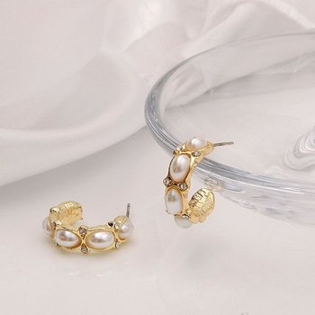 패션 체인 진주 귀걸이 (WFG6DQW)